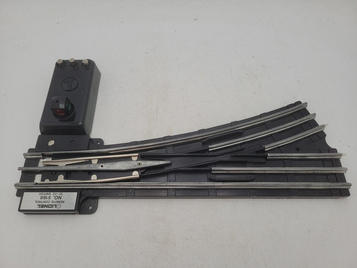 Lionel 6-65166 O Gauge O72 Left Hand Remote Control Switch VG/Box