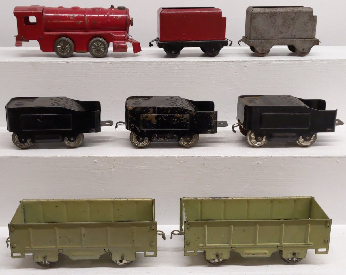 Girard Model Works Prewar O Locomotive, Tenders & Gondolas [8]