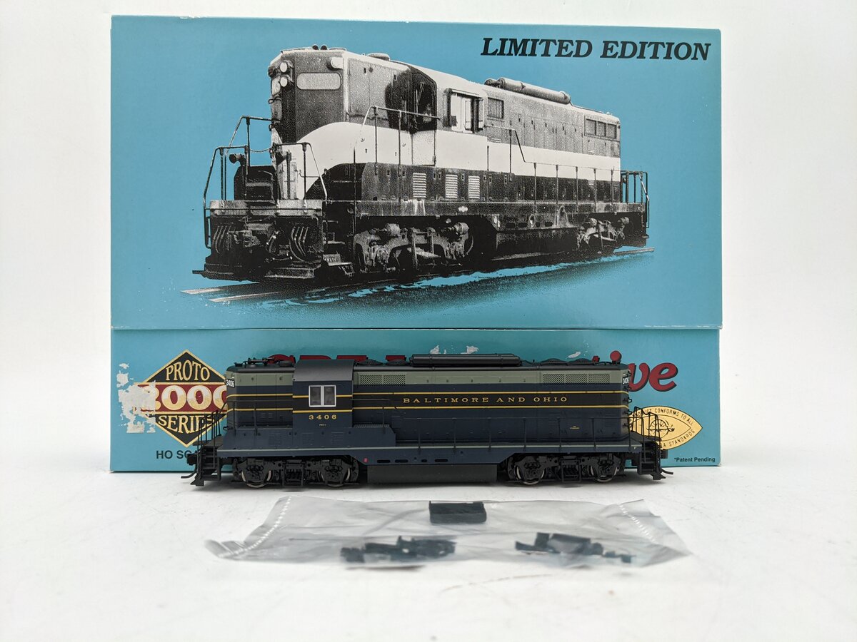 Proto 2000 23245 HO Scale Baltimore & Ohio EMD GP7 Diesel Locomotive #3406 EX/Box