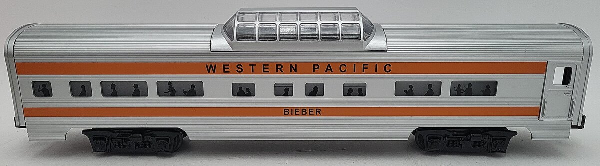 Williams O Gauge Western Pacific Aluminum Bieber Vista Dome Car LN/Box