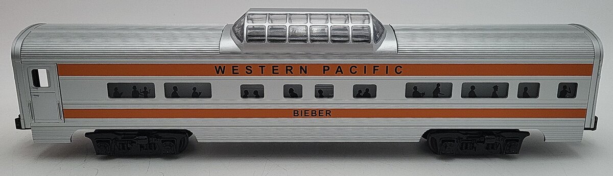 Williams O Gauge Western Pacific Aluminum Bieber Vista Dome Car LN/Box