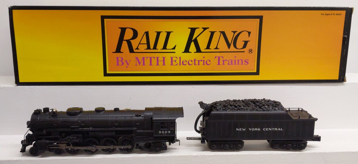 MTH 30-1301-1 NYC 4-8-2 L-3 Mohawk Steam Loco. w/PS2 #3009 VG/Box