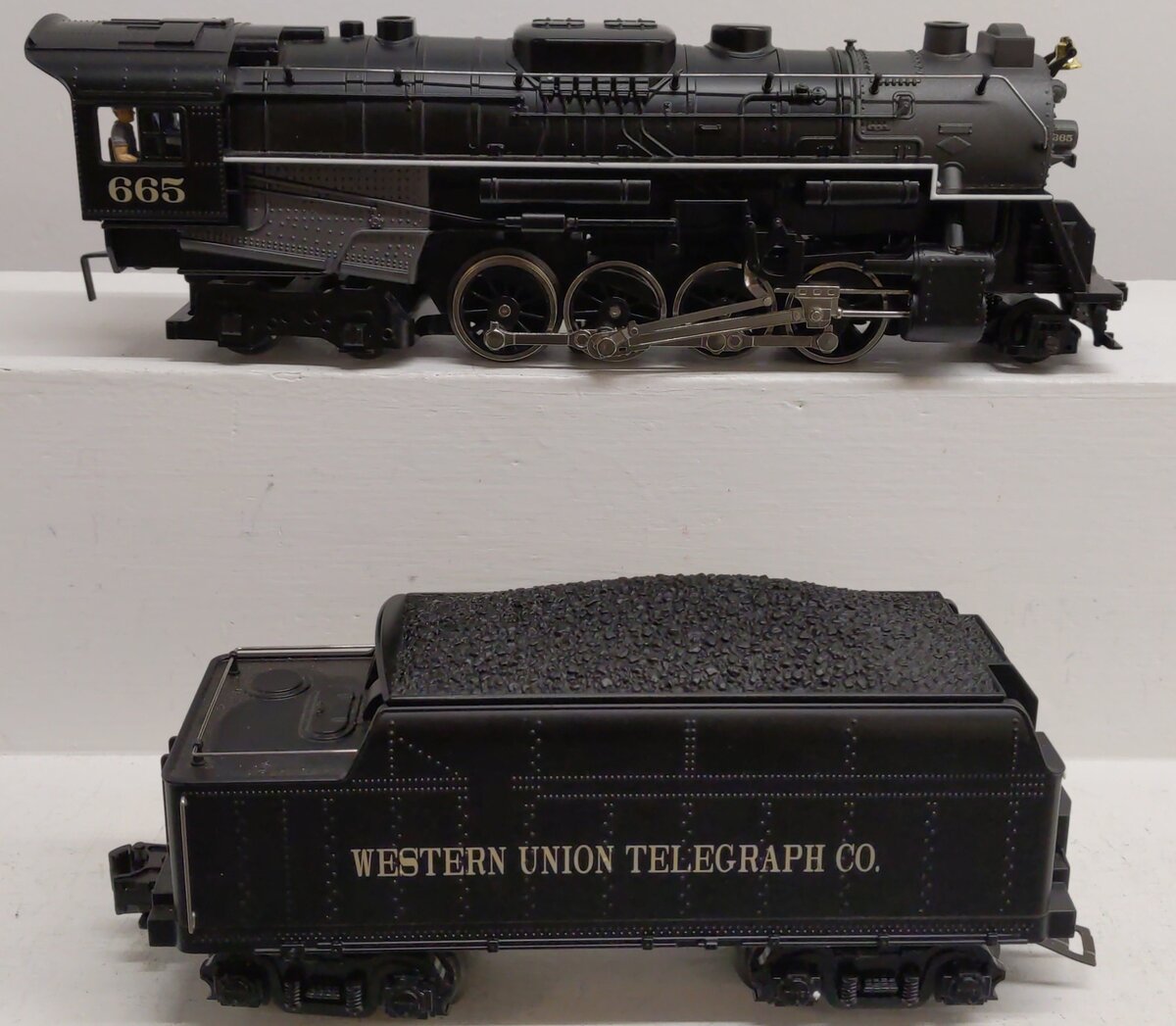 Lionel 6-28665 O Gauge Western Union 2-8-4 Steam Locomotive #665 EX/Box