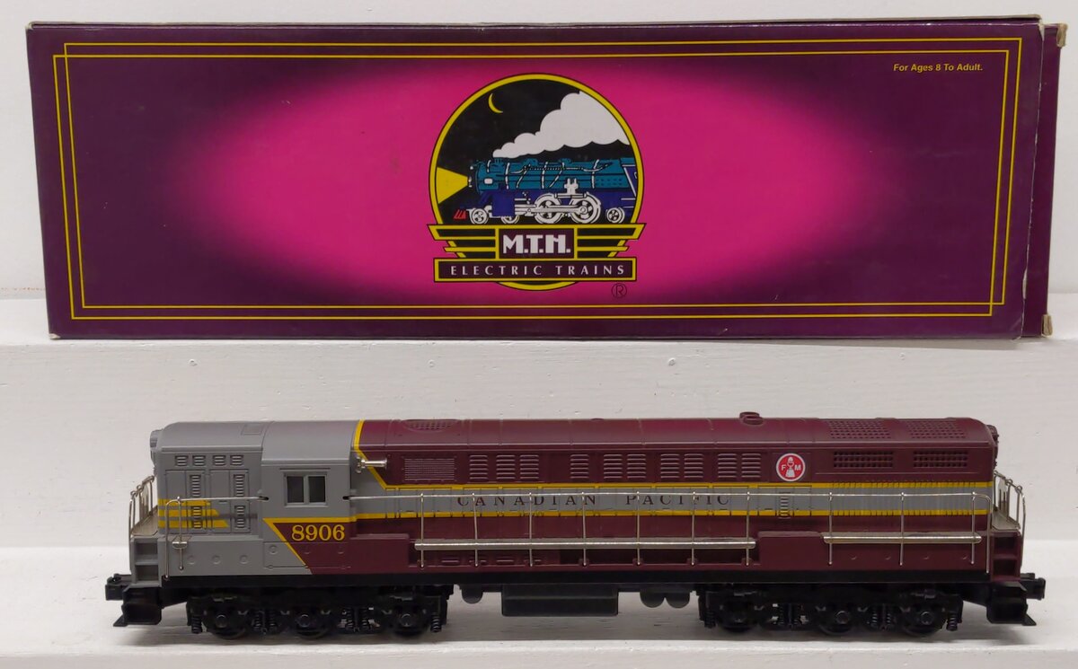 MTH 20-2183-1 Canadian Pacific FM Trainmaster Diesel Engine w/PS 1.0 #8906 EX/Box