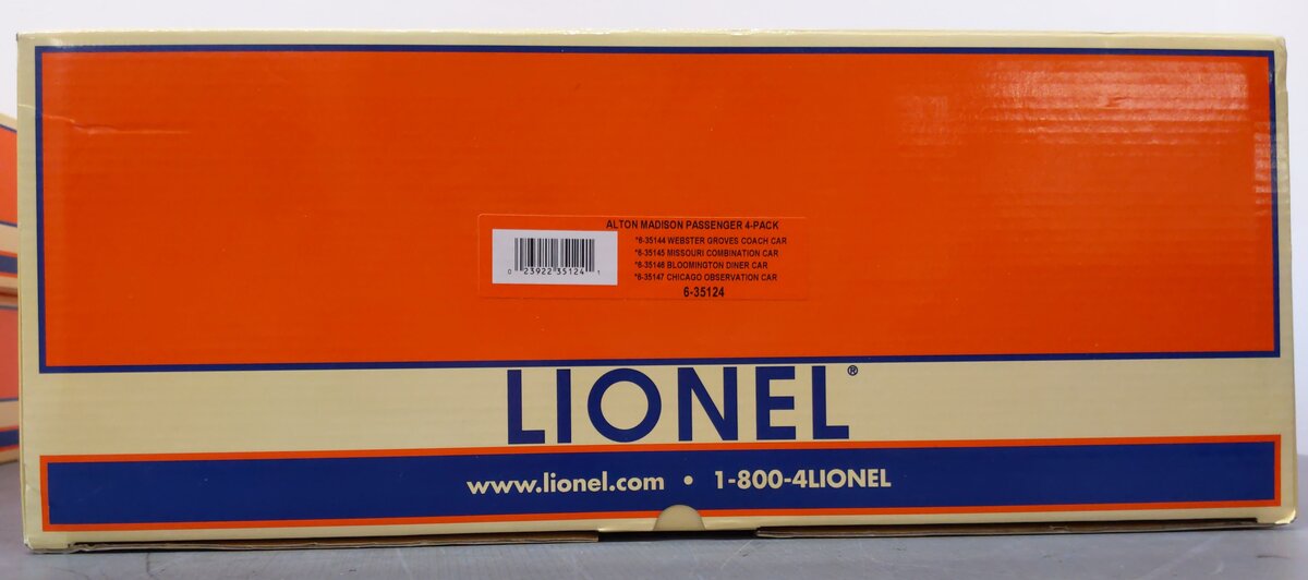 Lionel 6-35124 O Gauge Alton Limited 4-Car Passenger Set EX/Box