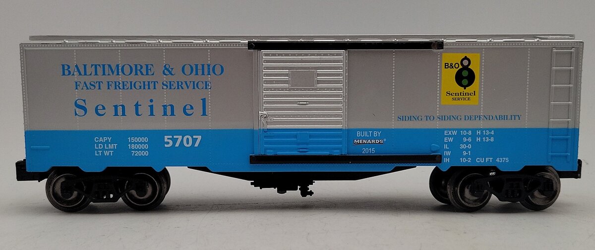 Menards  O Baltimore & Ohio Boxcar #5707 VG