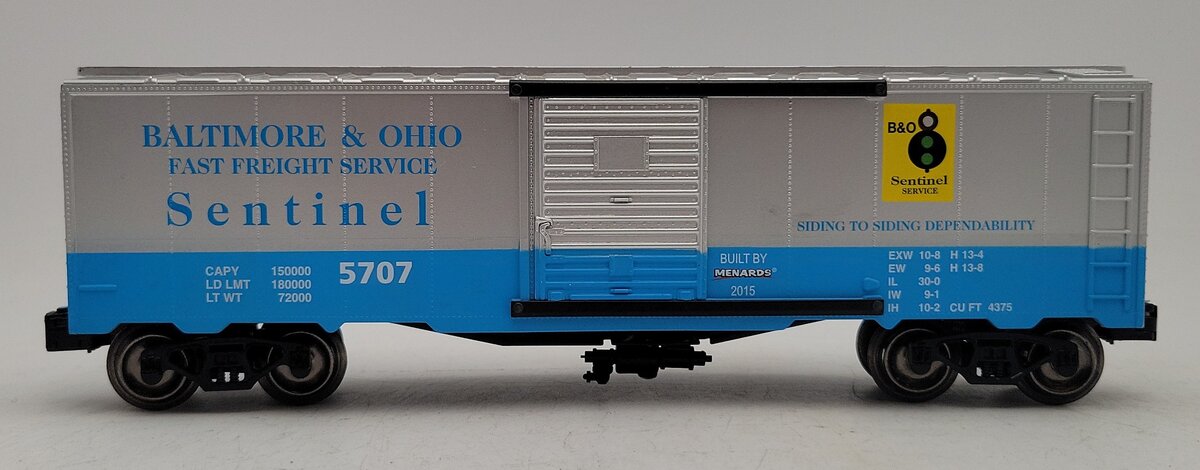 Menards  O Baltimore & Ohio Boxcar #5707 VG