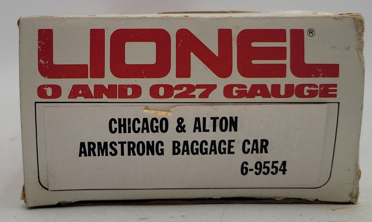 Lionel 6-9554 O Gauge Chicago & Alton "Armstrong" Baggage Car VG/Box