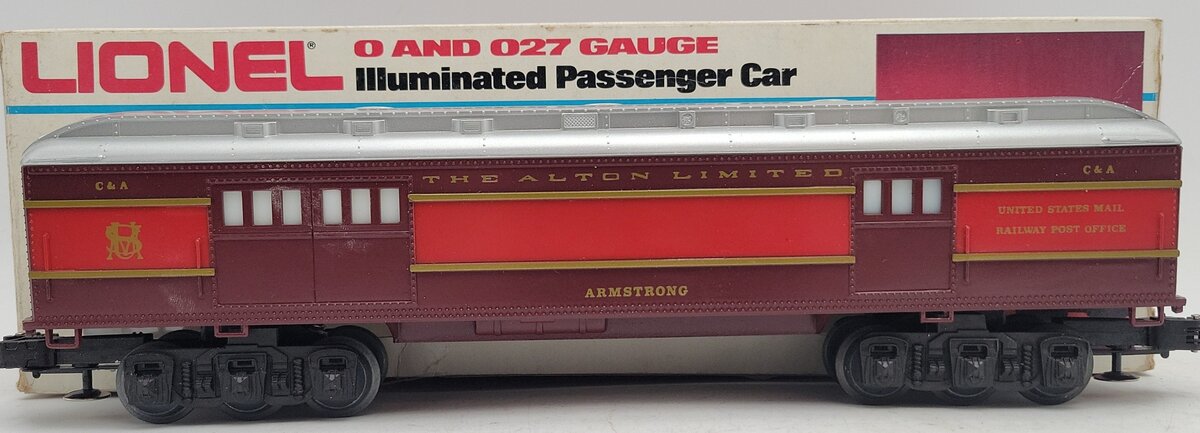 Lionel 6-9554 O Gauge Chicago & Alton "Armstrong" Baggage Car VG/Box