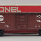 Lionel 6-9704 O Gauge Norfolk and Western Tuscan Boxcar VG/Box