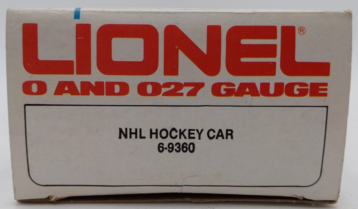 Lionel 6-9360 O Gauge National Hockey League Boxcar VG/Box