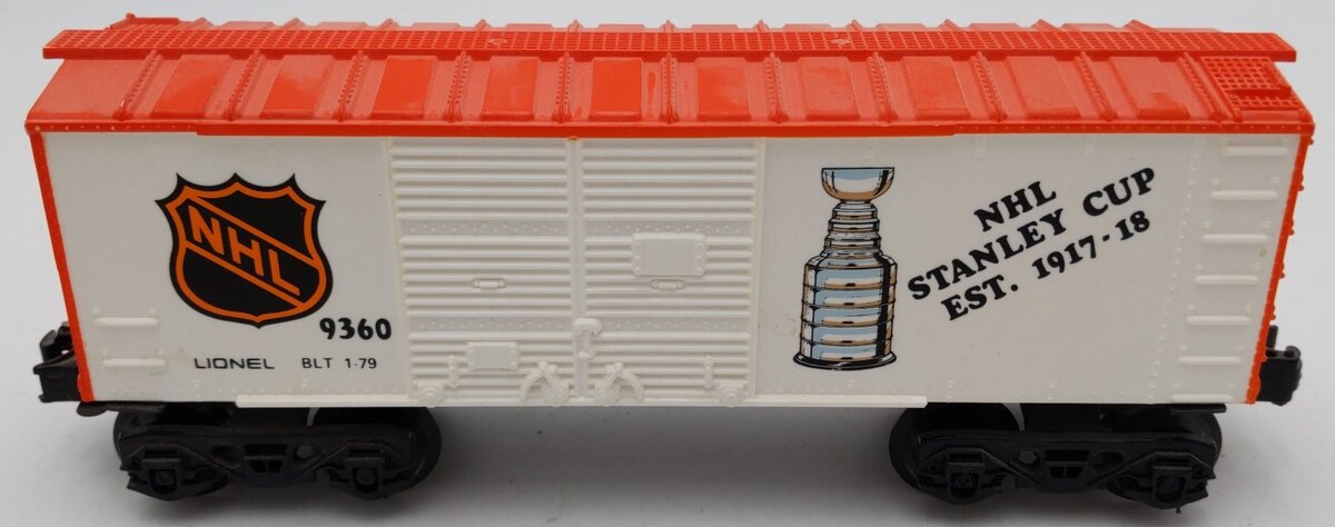 Lionel 6-9360 O Gauge National Hockey League Boxcar VG/Box