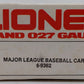 Lionel 6-9362 O Major League Baseball Car EX/Box