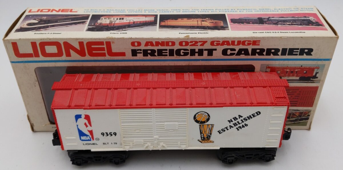 Lionel 6-9359 O Gauge NBA Basketball Boxcar EX/Box
