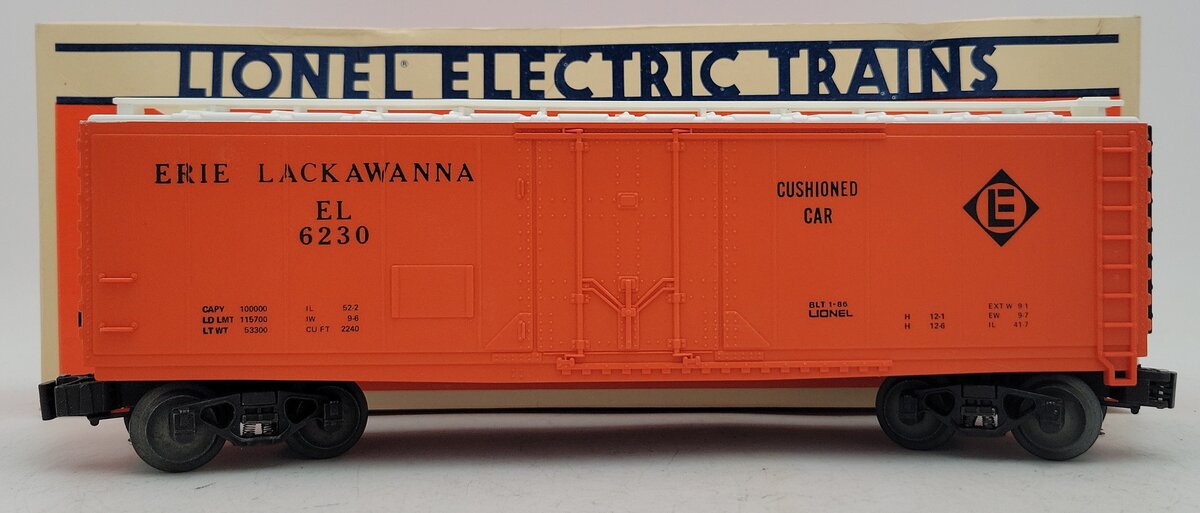 Lionel 6-6230 O Gauge Erie Lackawanna Refrigerator Car #6230 VG/Box