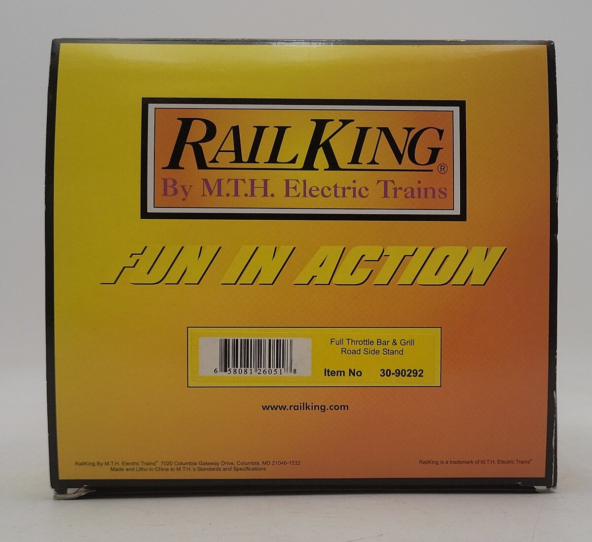 MTH 30-90292 O Gauge Full Throttle Bar & Grill Road Side Stand VG/Box