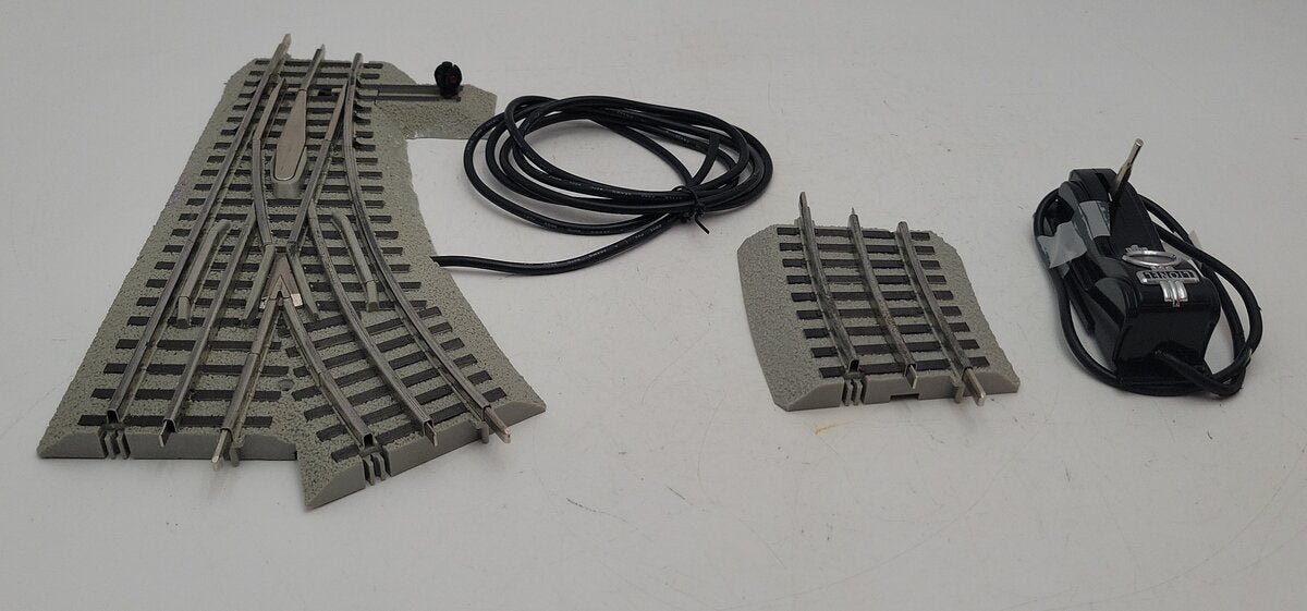Lionel 6-12045 O36 Left Hand Remote-Control FasTrack Curved Switch Turnout EX/Box