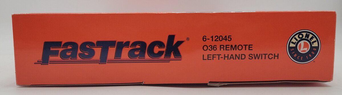 Lionel 6-12045 O36 Left Hand Remote-Control FasTrack Curved Switch Turnout EX/Box