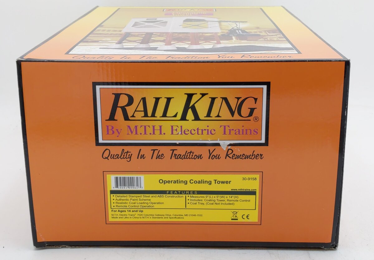 MTH 30-9158 O Operating Coaling Tower EX/Box