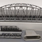 MTH 40-1101 30" Long Silver Steel Arch Bridge VG/Box