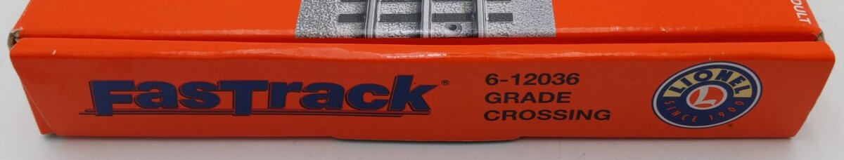 Lionel 6-12036 O Gauge FasTrack Grade Crossing VG/Box