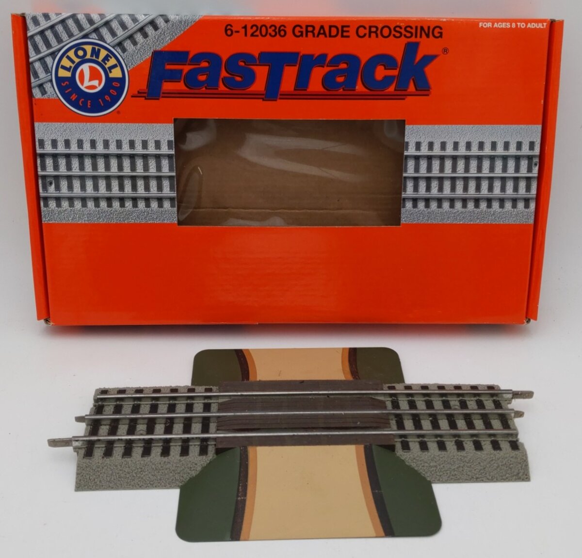 Lionel 6-12036 O Gauge FasTrack Grade Crossing VG/Box