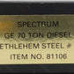 Spectrum 81106 HO Scale Bethlehem Steel GE 70 Ton Diesel Locomotive LN/Box
