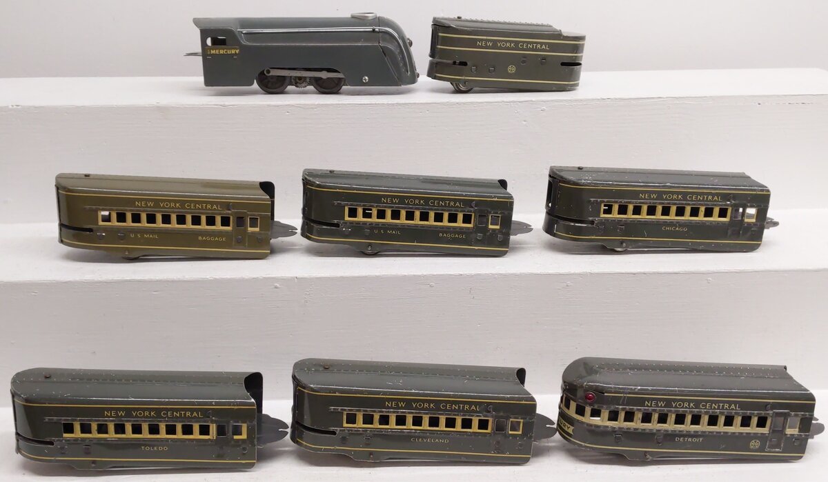 Marx Vintage O New York Central Mercury Passenger Electric Train Set