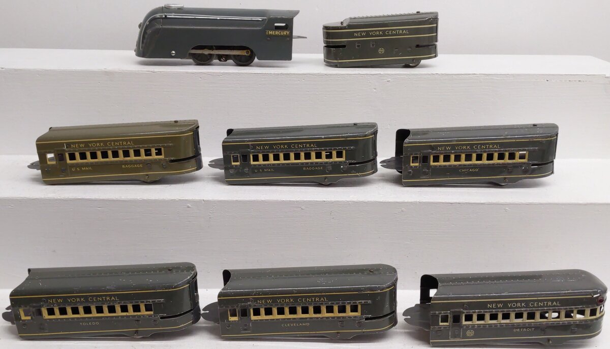 Marx Vintage O New York Central Mercury Passenger Electric Train Set