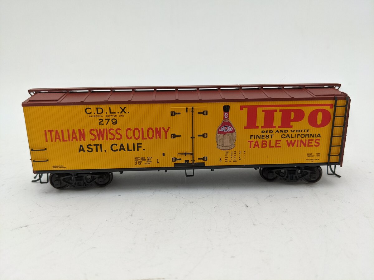 Red Caboose RR-34307-3 HO California Chemical Reefer Car #279 EX/Box