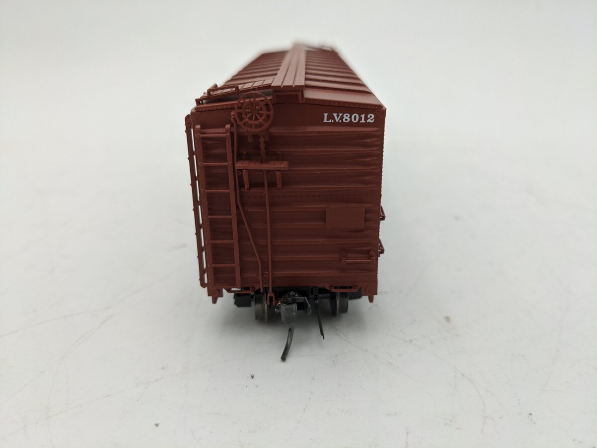 Red Caboose 38521-28 HO Scale Lehigh Valley #8012 Double Door Boxcar EX/Box