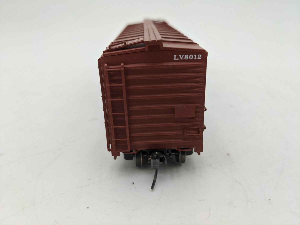 Red Caboose 38521-28 HO Scale Lehigh Valley #8012 Double Door Boxcar EX/Box