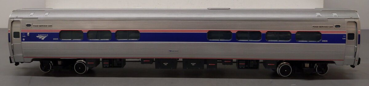 LGB 33224 G Scale Amtrak Amfleet Phase V Cafe Car #20035 (Metal Wheel) EX/Box