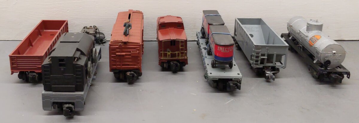 American Flyer S Gauge Vintage Freight Cars #24110,5016,640,930,970,944 [7] VG