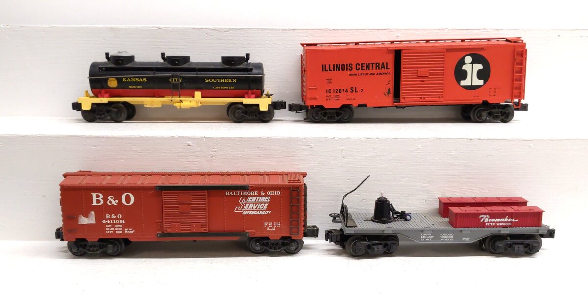 Lionel & Other O Gauge Assorted Freight Cars [4] VG