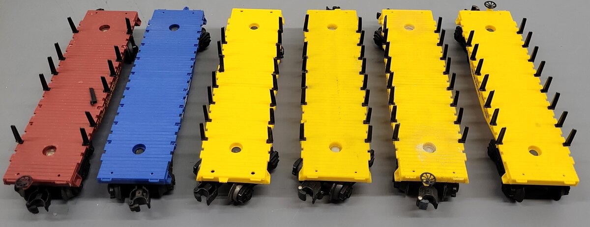 Lionel O Gauge Freight Flatcars [6] VG