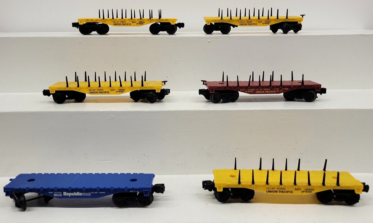 Lionel O Gauge Freight Flatcars [6] VG