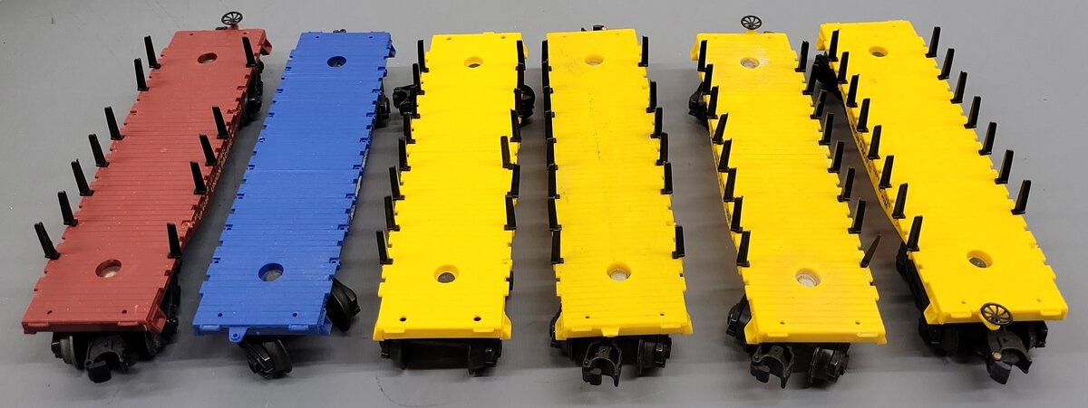 Lionel O Gauge Freight Flatcars [6] VG