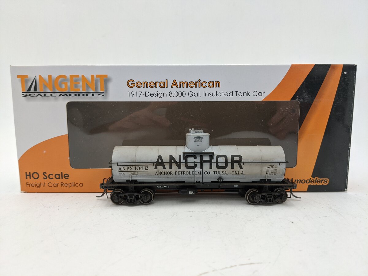 Tangent 19123-05 HO Exxon-Mobil Anchor 8,000 Gallon Insulated Tank Car #1042 EX/Box