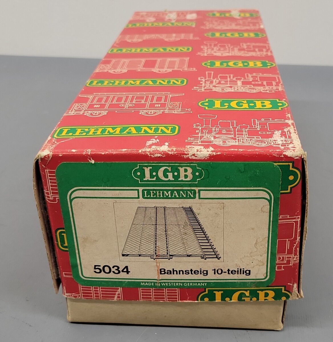 LGB 5034 G Scale Gray Plastic Platform Set VG/Box