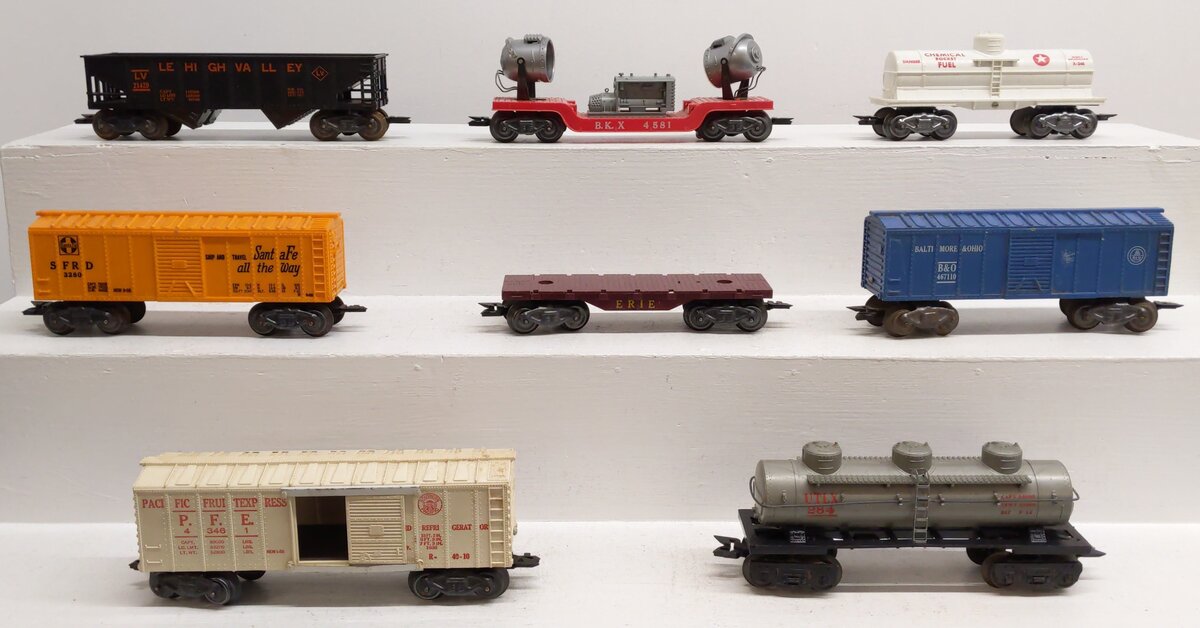 Marx O Gauge Vintage Freight Cars #3280,43461,21429,284,467110,4581,X-246 [8] VG
