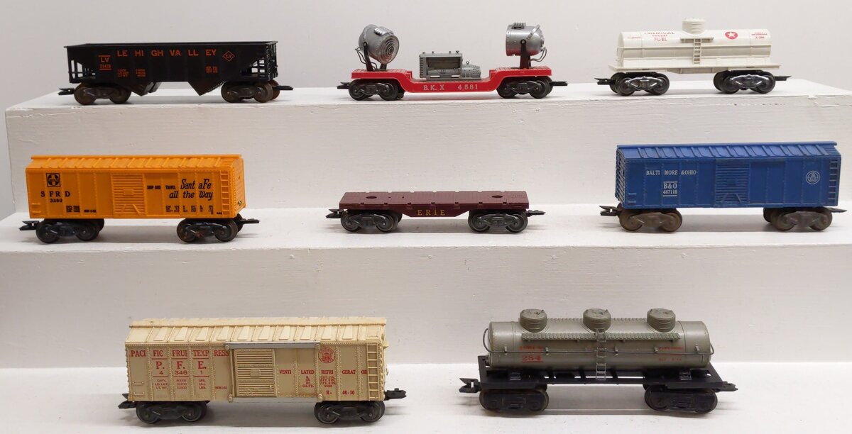 Marx O Gauge Vintage Freight Cars #3280,43461,21429,284,467110,4581,X-246 [8] VG