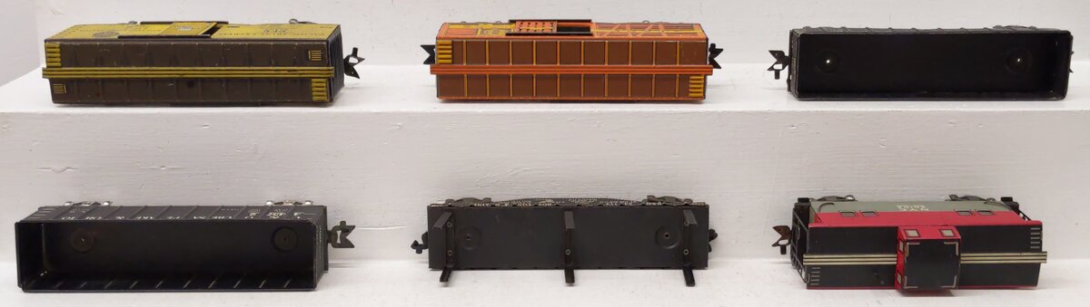Marx O Gauge Vintage Freight Cars #20102,71499,44572,33773,35461,13549 [6] VG
