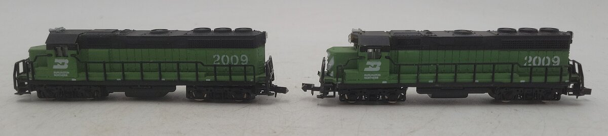Bachmann N Scale Burlington Northern AA Diesel Locomotive Set #2009 EX