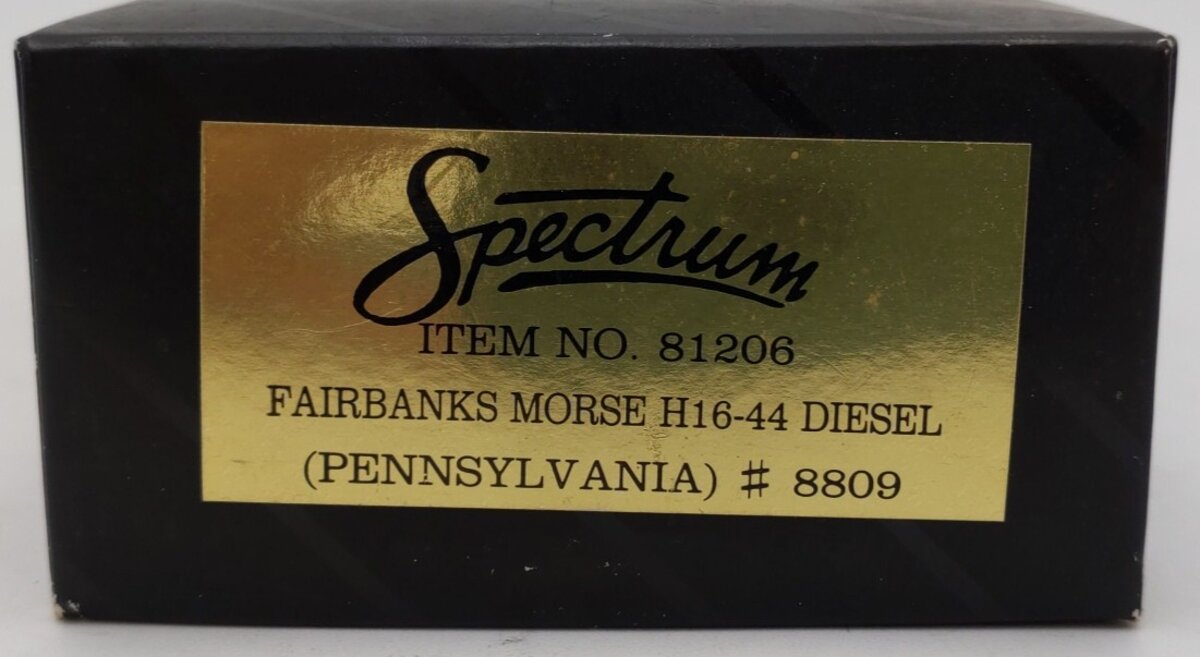 Spectrum 81206 HO Scale Pennsylvania Fairbanks Morse H16-44 Diesel #8809 VG/Box