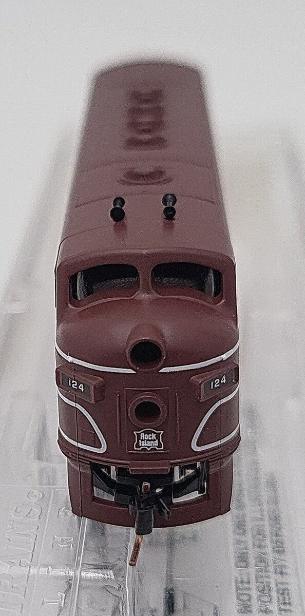Micro-Trains 98001240 Z Rock Island EMD F-7A Unit Powered Diesel Locomotive #124 LN/Box