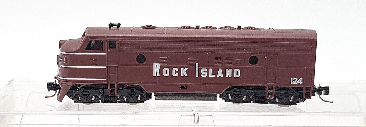 Micro-Trains 98001240 Z Rock Island EMD F-7A Unit Powered Diesel Locomotive #124 LN/Box