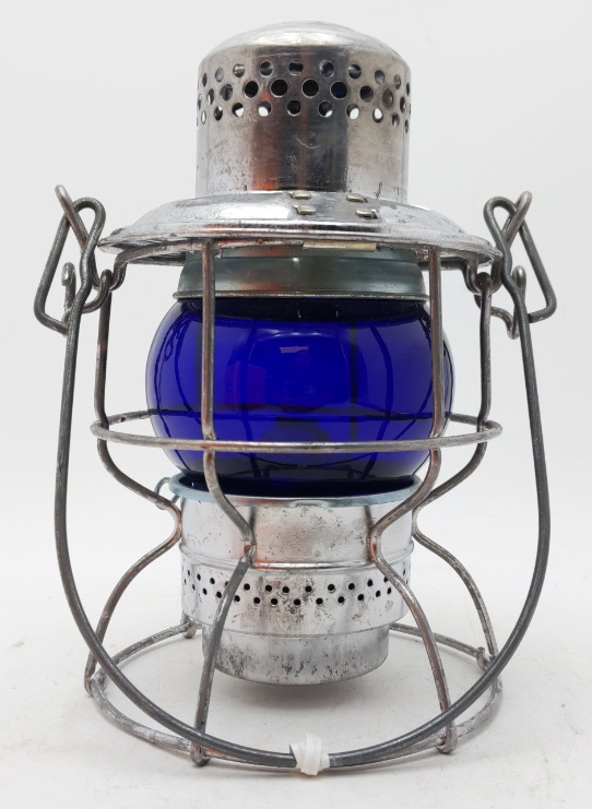 Lionel 59510 LCCA 25th Anniversary Kerosene Lantern - Blue VG/Box