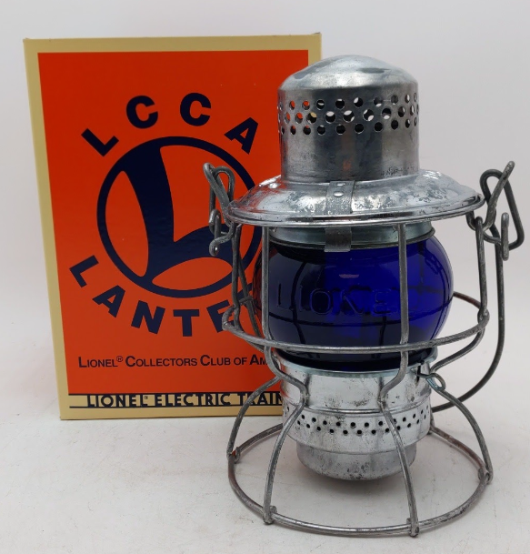 Lionel 59510 LCCA 25th Anniversary Kerosene Lantern - Blue VG/Box