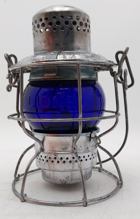 Lionel 59510 LCCA 25th Anniversary Kerosene Lantern - Blue VG/Box
